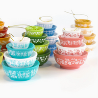 Resin Ornament - Miniature Pyrex Bowl Stack
