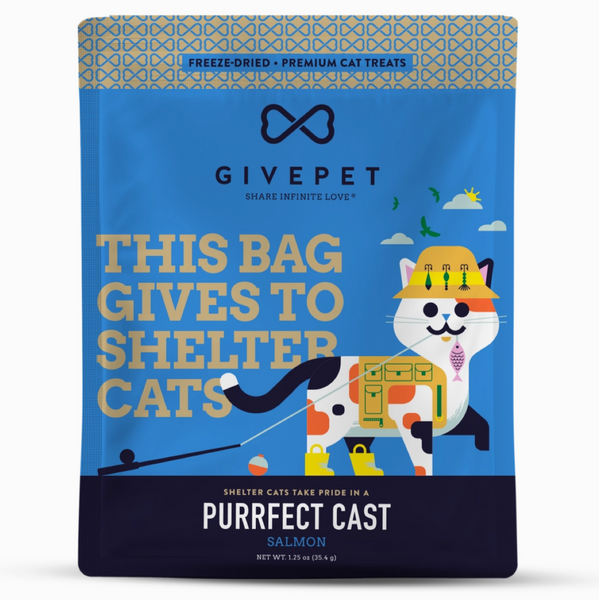 Give Pet - Purrfect Cast Freeze Dried Salmon Cat Treats