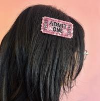 Movie Ticket Hair Clip