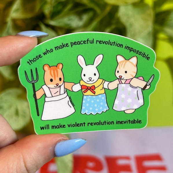 Violent Revolution Critter Sticker