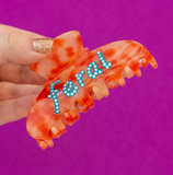 Acrylic Hair Claw - Rhinestone Feral