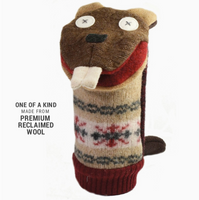 Recycled Sweater Softy Hand Puppets