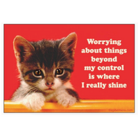 Worrying About Things Beyond My Control Magnet
