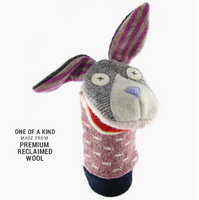 Recycled Sweater Softy Hand Puppets
