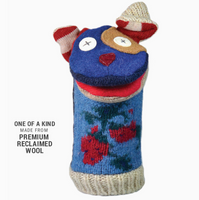 Recycled Sweater Softy Hand Puppets