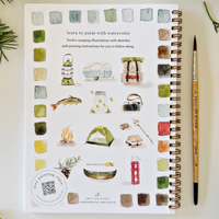 Camping Watercolor Workbook