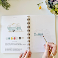 Camping Watercolor Workbook