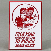Time To Punch Some Nazis Magnet