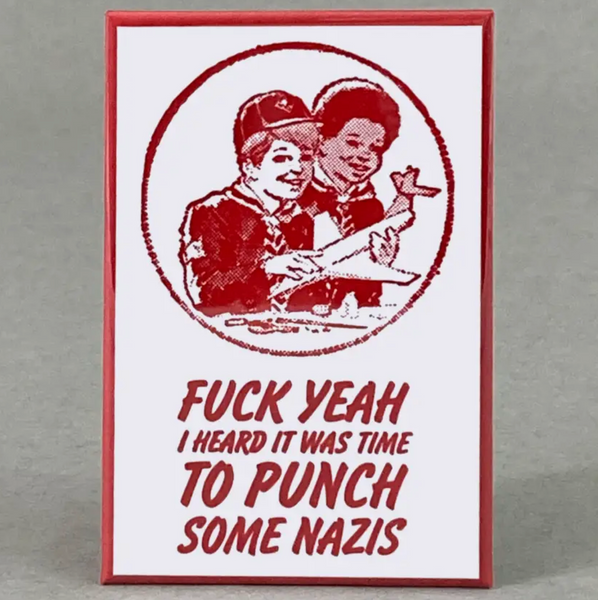 Time To Punch Some Nazis Magnet