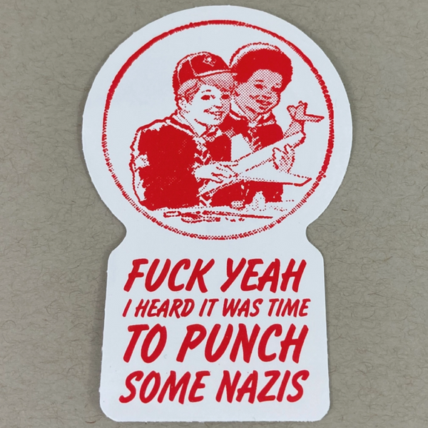 Time to Punch Some Nazis Sticker