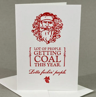Lot of People Getting Coal This Year Holiday Card