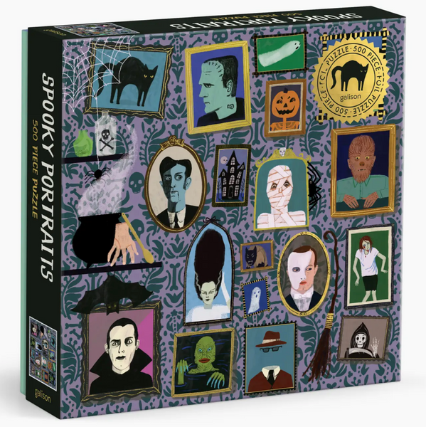 Spooky Portraits 500 Piece Foil Puzzle