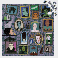 Spooky Portraits 500 Piece Foil Puzzle