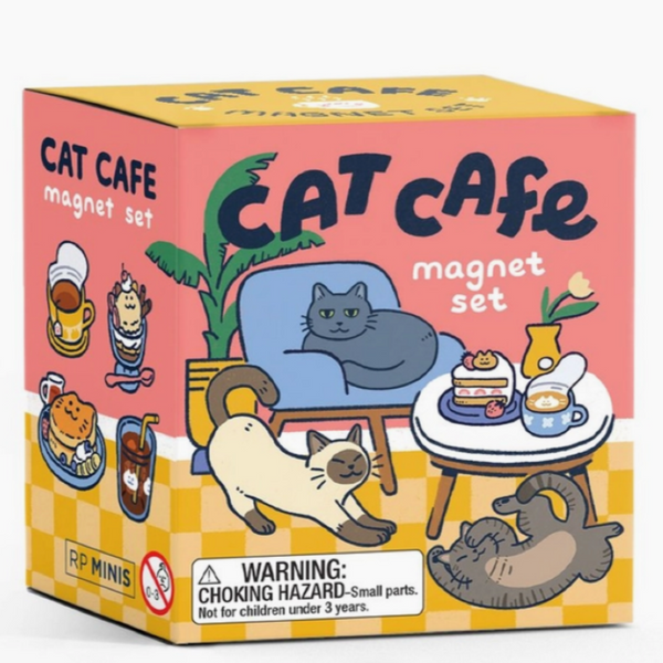 Cat Cafe Magnet Set