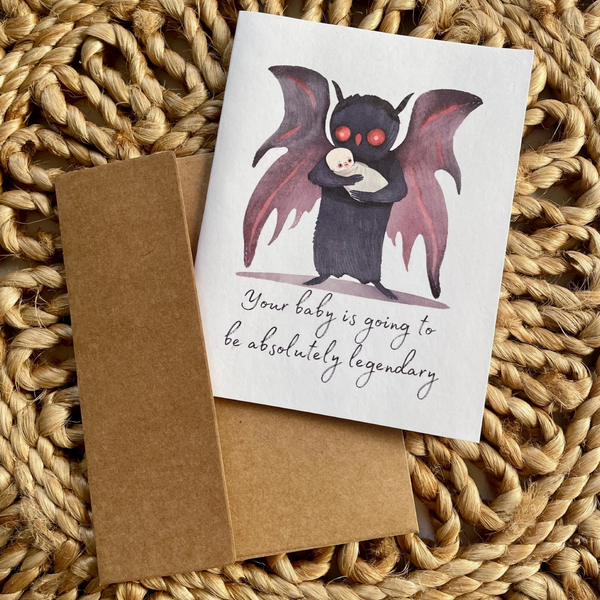 Mothman Legendary Baby Card