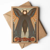 Mothman Art Deco Card