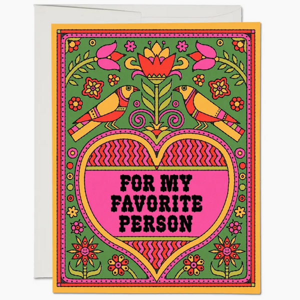 For My Favorite Person Card