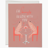 Shrimply In Love Card