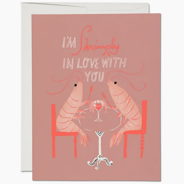 Shrimply In Love Card