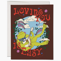 Froggy Loving You Is Easy Card