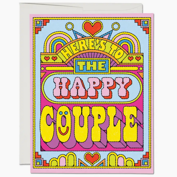 Here's To The Happy Couple Wedding Card