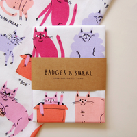 Famous Cat Breeds Tea Towel