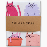 Famous Cat Breeds Tea Towel