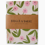 Little Pink Flowers Tea Towel