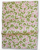 Little Pink Flowers Tea Towel