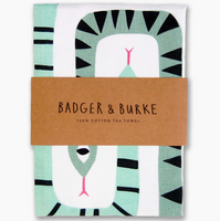 Twin Snakes Tea Towel