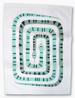 Twin Snakes Tea Towel
