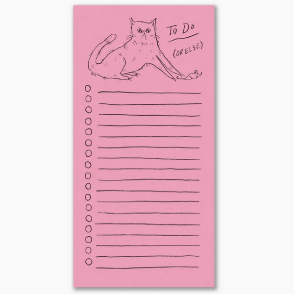 To Do Or Else Notepad