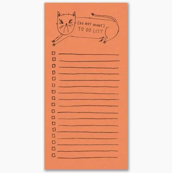 Snitty Kitty Do Not Want To Do Notepad