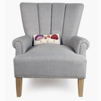 Mushrooms Wool Hooked Pillow