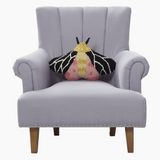 Shaped Moth Wool Hooked Pillow
