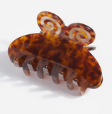 Acrylic Hair Claw - Mariposa Spiral Tortoise Shell