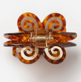 Acrylic Hair Claw - Mariposa Spiral Tortoise Shell