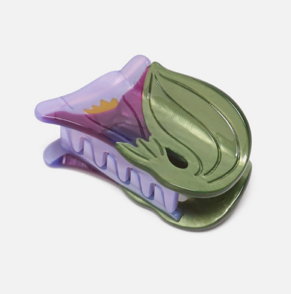 Acrylic Hair Claw - Small Morning Glory Flower