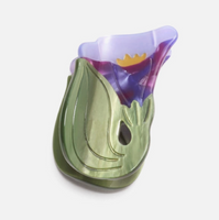 Acrylic Hair Claw - Small Morning Glory Flower