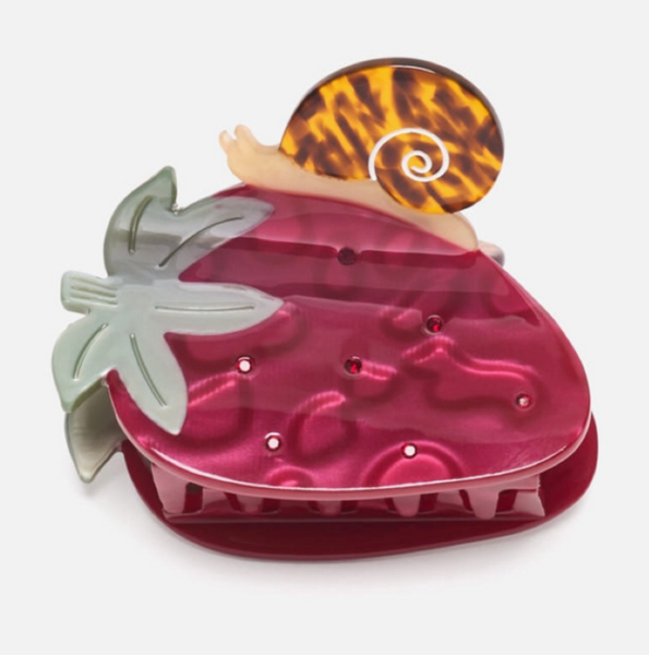 Acrylic Hair Claw - Strawberry Garden