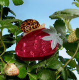 Acrylic Hair Claw - Strawberry Garden