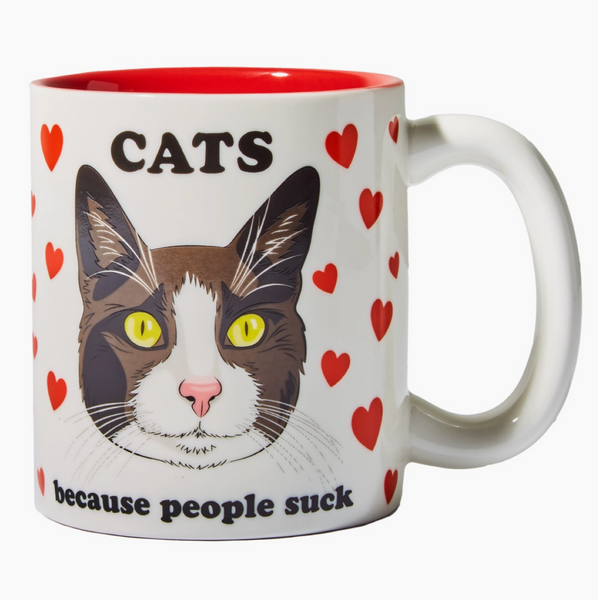 Cats Because People Suck Mug