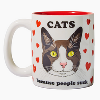 Cats Because People Suck Mug