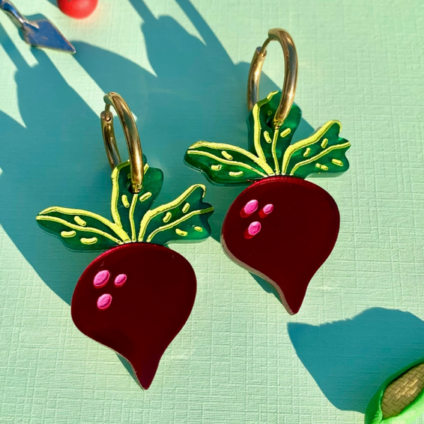 Just Beet It! Earrings