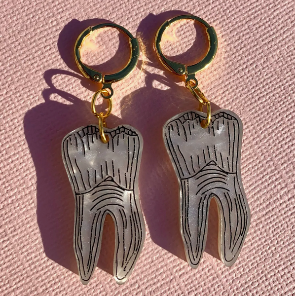 Mini Teeth Earrings