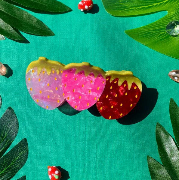 Acrylic Hair Claw - Very Berry