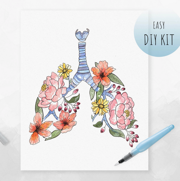 Watercolor Kit - Floral Lungs