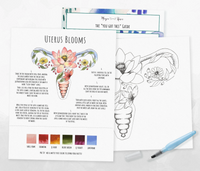 Watercolor Kit - Floral Uterus