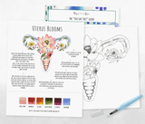 Watercolor Kit - Floral Uterus