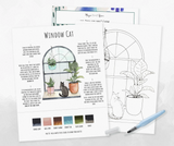 Watercolor Kit - Window Cat